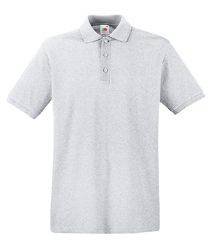 POLO PREMIUM ( FRUIT OF THE LOOM ) grigio melange